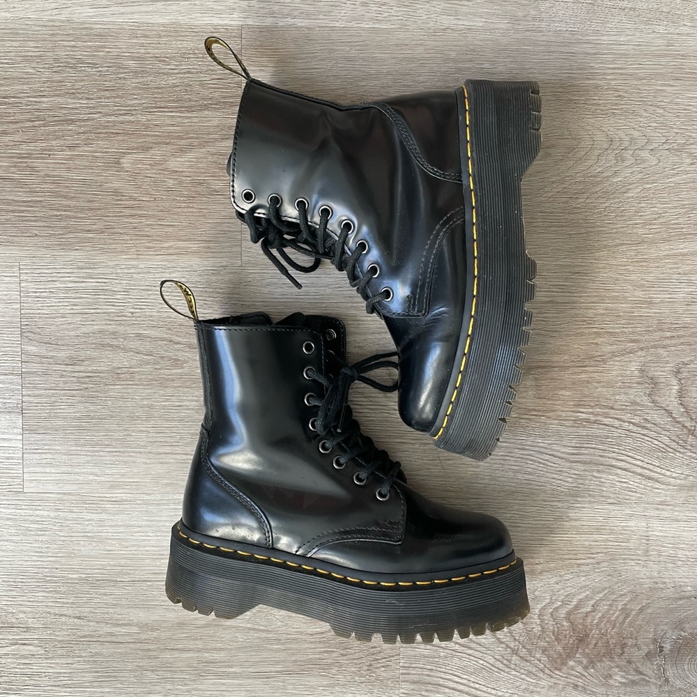 Doc Martens Platform Combat Boots